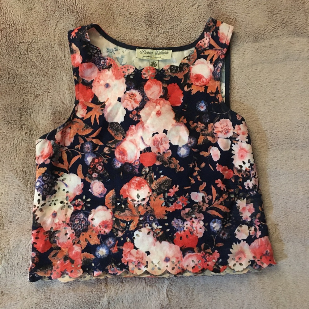 Floral crop with laser cut flowers